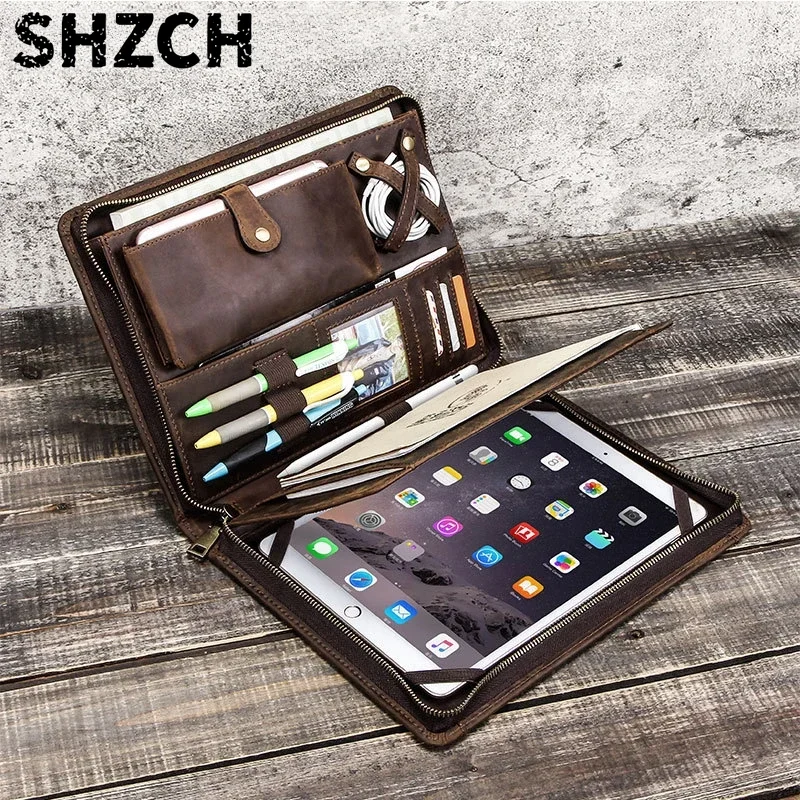 Tech Accessories Tablet - Bolsa de Armazenamento de Couro para