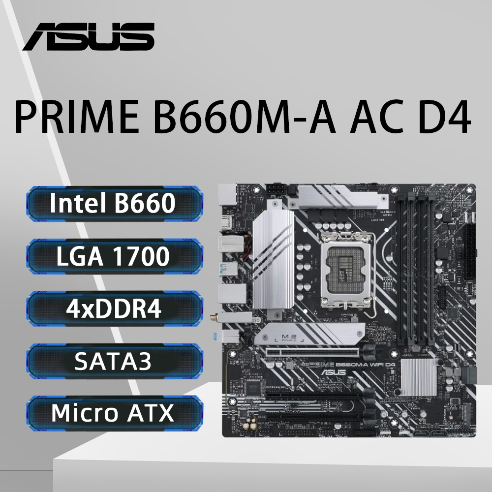 Intel Cpu Core I9 - Placa-mãe ASUS PRIME B660M-A AC D4
