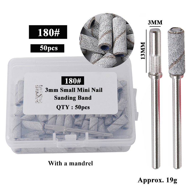 Tech Accessories Box - 50 pçs/caixa 3mm mini lixa bandas