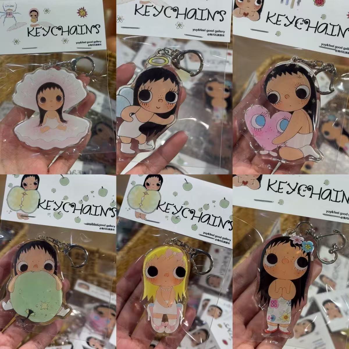 Tech Girl Accessories - Chaveiro de Menina em Estilo Cartoon