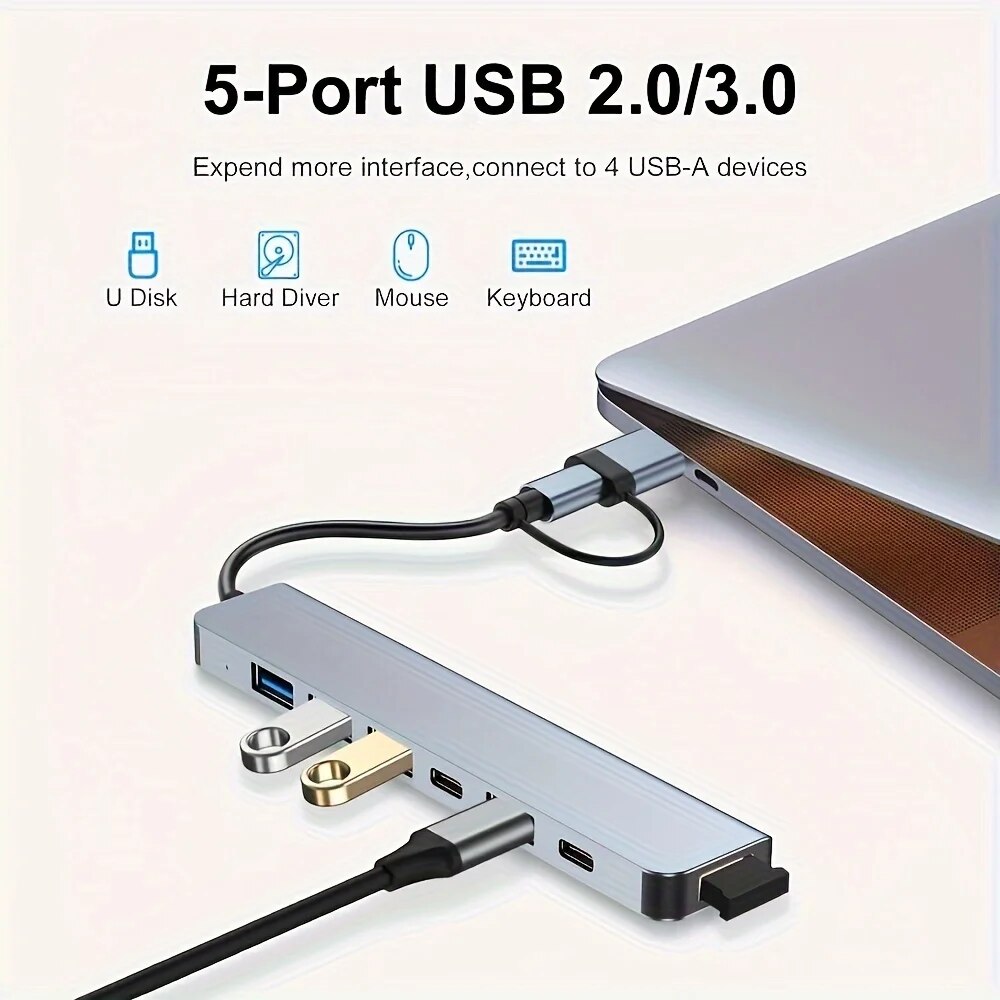 7 em 1 usb c extensor adaptado - Usb Hub 7 Port avaliação e preço