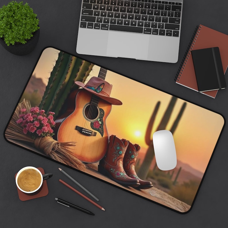 Mouse pad de guitarra do deser - Tech Girl Accessories avaliação e preço