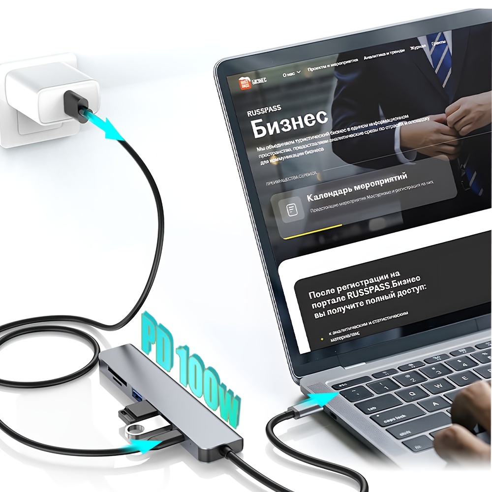 Hub USB C 7 em 1 com HDMI 4K,  - Usb Hub 7 Port avaliação e preço