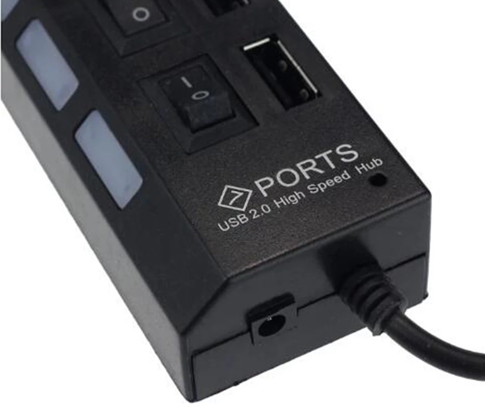 Hub USB 2.0 de Alta Velocidade - Usb Hub 7 Port avaliação e preço